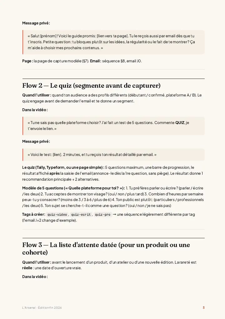 Extrait des flows comment-to-DM